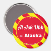 Al Ask Uhh Red/Yellow Magnet (Voorkant / Achterkant)
