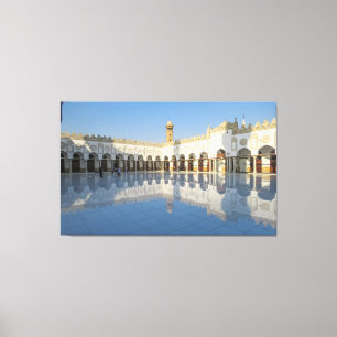 Al-Azhar Moskee Islamitisch Caïro Egypte Masjids F Canvas Afdruk