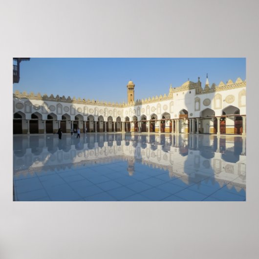 Al-Azhar Moskee Islamitisch Caïro Egypte Masjids F Poster (Voorkant)