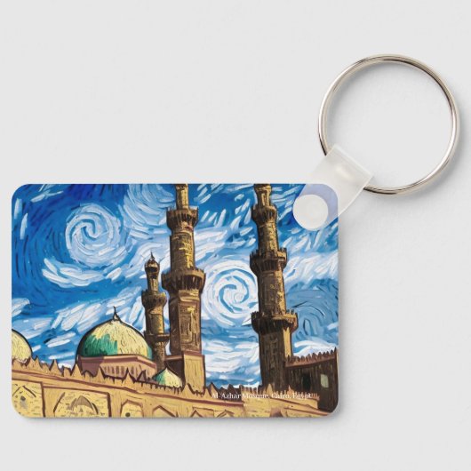 Al-Azhar Mosque, Caïro, Egypte op een sleutelring Sleutelhanger (Voorkant)