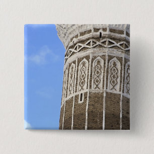 Al Bakiriya-moskee in het oude Sana'a, Jemen Vierkante Button 5,1 Cm