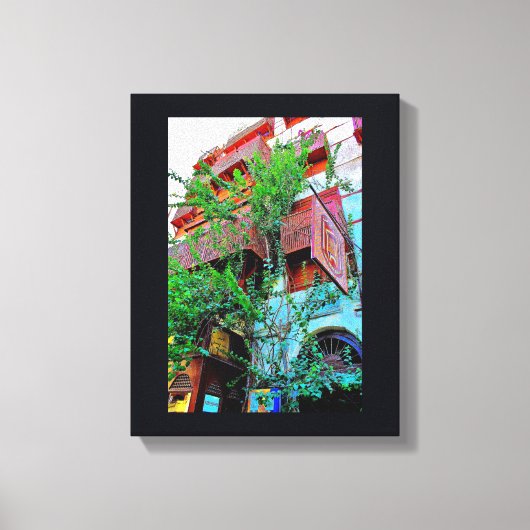 Al Balad Greenery Canvas Afdruk (Voorkant)