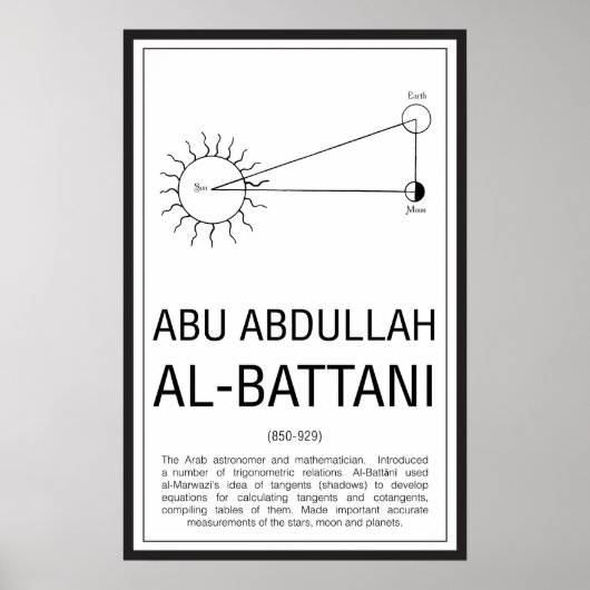 Al-Battani Poster (Voorkant)