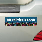Al Beleid is Lokaal Bumpersticker (Op auto)