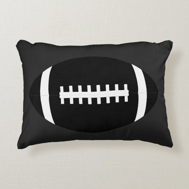 Al Black American Football Boys Room Sierkussen Accent Kussen (Voorkant)