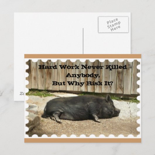 Al Briefkaart van de Gelegenheid met Pot Doen (Voorkant / Achterkant)