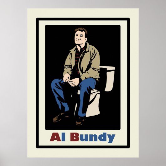 Al Bundy op het toilet Gehuwd met kinderen Poster (Voorkant)