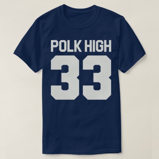 Al Bundy Polk Hoge Jersey voor achterkant Print T-shirt (Design voorkant)