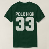 Al Bundy Polk Hoge Jersey voor achterkant Print T-shirt (Design voorkant)