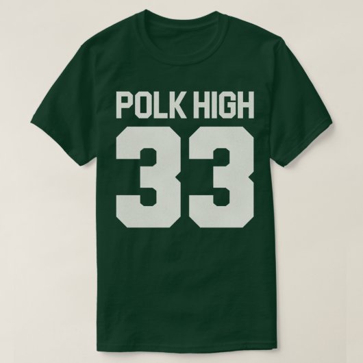 Al Bundy Polk Hoge Jersey voor achterkant Print T-shirt (Design voorkant)