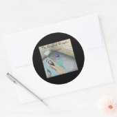 Al Capone Begrafenis Grappig Ronde Sticker (Envelop)