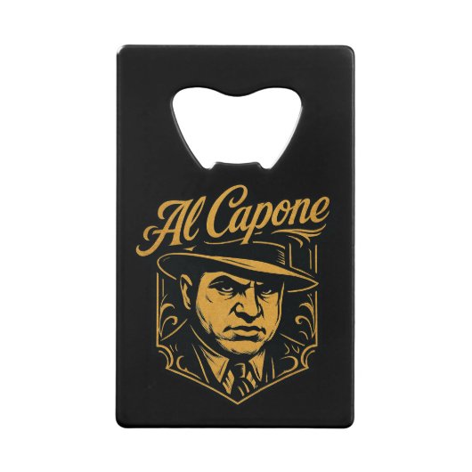 Al Capone flesopener Creditkaart Flessenopener (Voorkant)