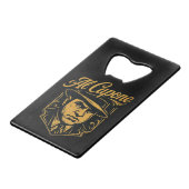 Al Capone flesopener Creditkaart Flessenopener (Voorkant Gekanteld)