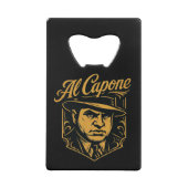Al Capone flesopener Creditkaart Flessenopener (Achterkant)