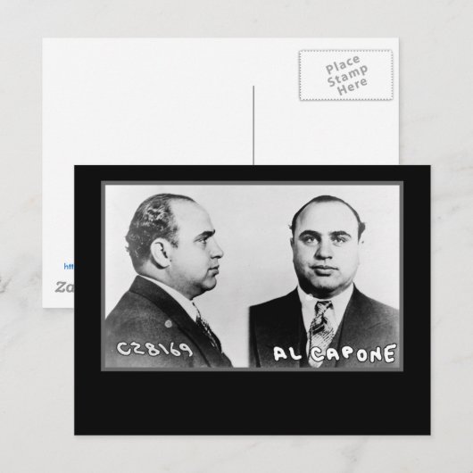 Al Capone Mugshot-kaarten en -Briefkaarten Briefkaart (Voorkant / Achterkant)