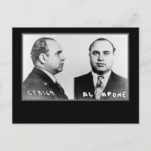Al Capone Mugshot-kaarten en -Briefkaarten Briefkaart (Voorkant)