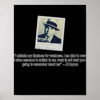 Al Capone Quote Poster