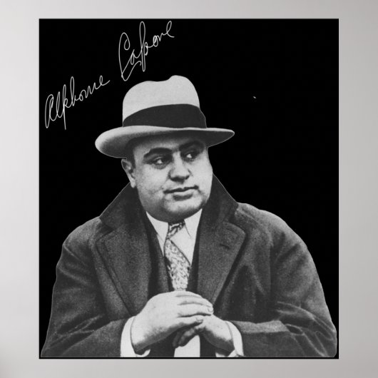 Al Capone Reproduction Signature Merchandise Poster (Voorkant)
