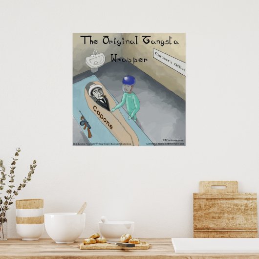 Al Capone's Funeral Funny Poster (Keuken)