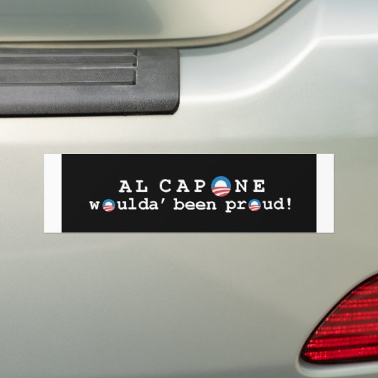 Al Capone's trots Bumpersticker (Op auto)