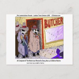 Al Cowpone en de Moofia Gang Funny-Koeien Briefkaart