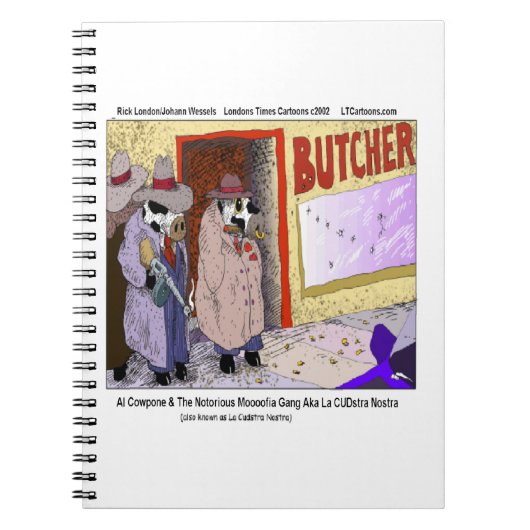 Al Cowpone en de Moofia Gang Funny-Koeien Notitieboek (Voorkant)