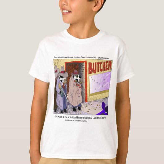 Al Cowpone en de Moofia Gang Funny-Koeien T-shirt (Voorkant)