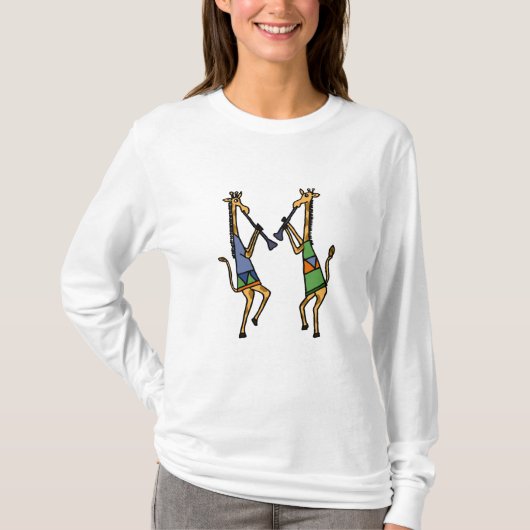 AL-dansende Giraffes Shirt (Voorkant)
