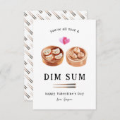 Al dat & Dim Sum | Dumpling Valentijn Notitiekaartje (Voorkant / Achterkant)
