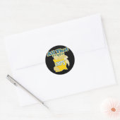 Al dat en een tas met chips ronde sticker (Envelop)