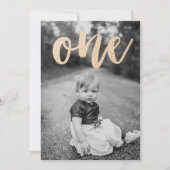 Al dat Glitters First Birthday Party Uitnodiging (Voorkant)