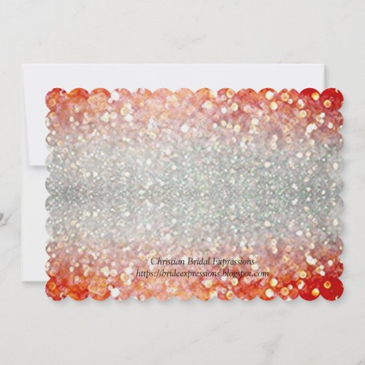 Al dat Glitters-thema Kaart (Achterkant)