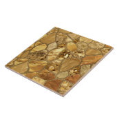 Al dat Goud - steentjes voronoi mozaïek N1 Tegeltje (Zijkant)