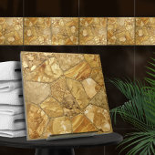 Al dat Goud - steentjes voronoi mozaïek N2 Tegeltje