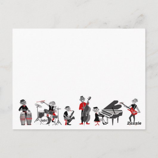 Al dat Jazz Briefkaart (Achterkant)