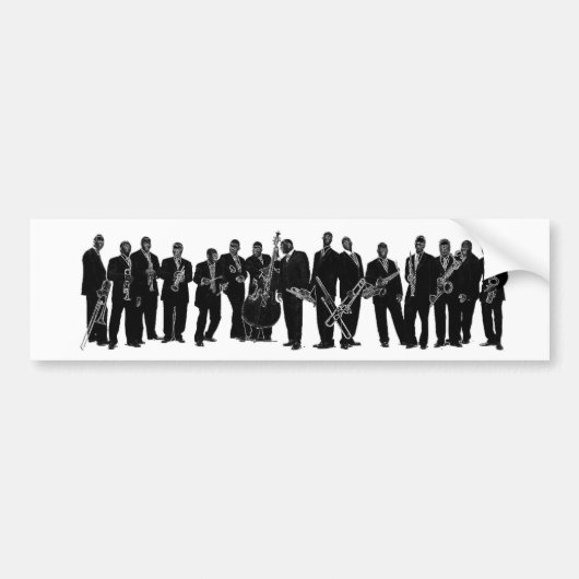 Al dat Jazz Bumpersticker (Voorkant)