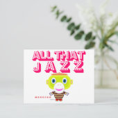 Al dat Jazz-Cute Monkey-Morocko Briefkaart (Staand voorkant)