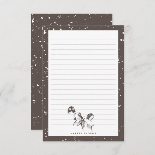 Al dat Jazz | Jazz Thgeachte Briefpapier Notitiekaartje (Voorkant / Achterkant)