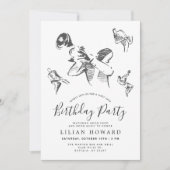 Al dat Jazz-Th-Threaded Birthday Party B/W Kaart (Voorkant)