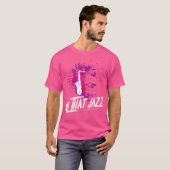 Al dat jazzmuziekinstrument saxofoon t-shirt (Voorkant volledig)