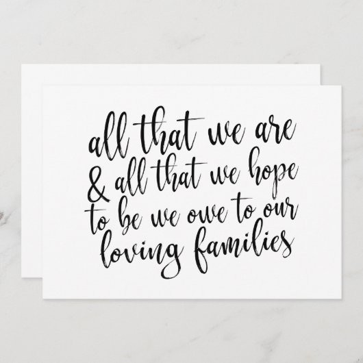 Al dat we zwart-witbordje zijn kaart (Voorkant / Achterkant)