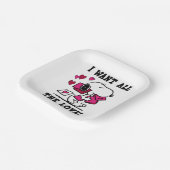 Al de liefde Valentijn Papieren Bordje (Gebogen)