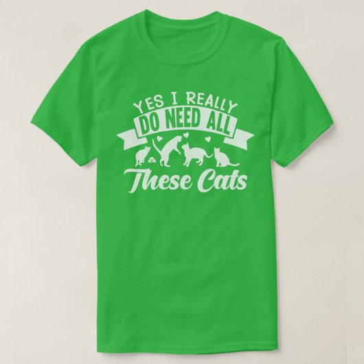 Al deze katten t-shirt (Design voorkant)