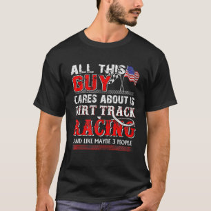 Al deze man maakt zich zorgen over het vuile spoor t-shirt