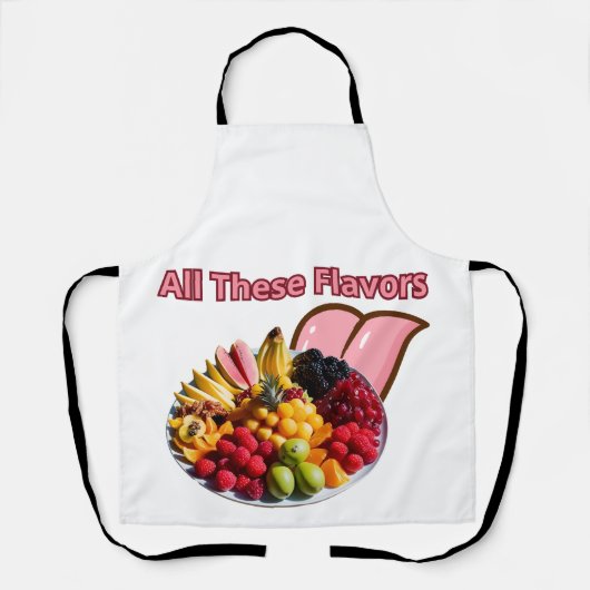 Al deze smaken schort (Voorkant)