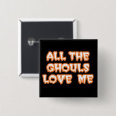 Al die ganzen houden van mij, zwarte Button (Voorkant /achterkant)