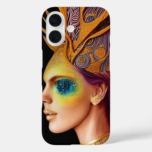 Al die glitters - Cosmic Goddess Portret Case-Mate iPhone Case (Achterkant)