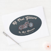Al die glitters ovale sticker (Envelop)