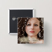 Al die glitters... vierkante button 5,1 cm (Voorkant /achterkant)