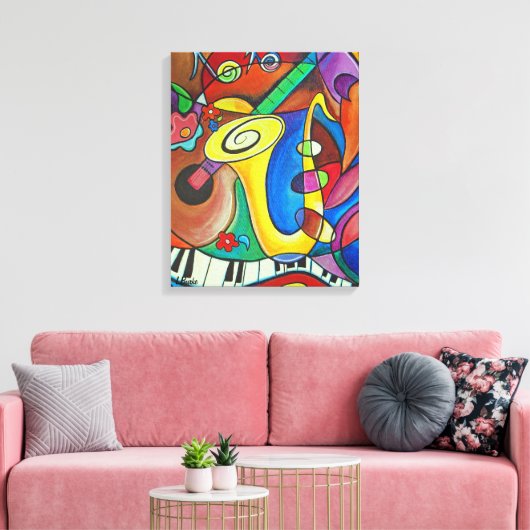 Al die Jazz. Afdrukken door Studio Burke© (Insitu (Woonkamer))